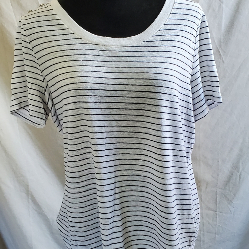 Talbots Plus Striped Top, Size X
